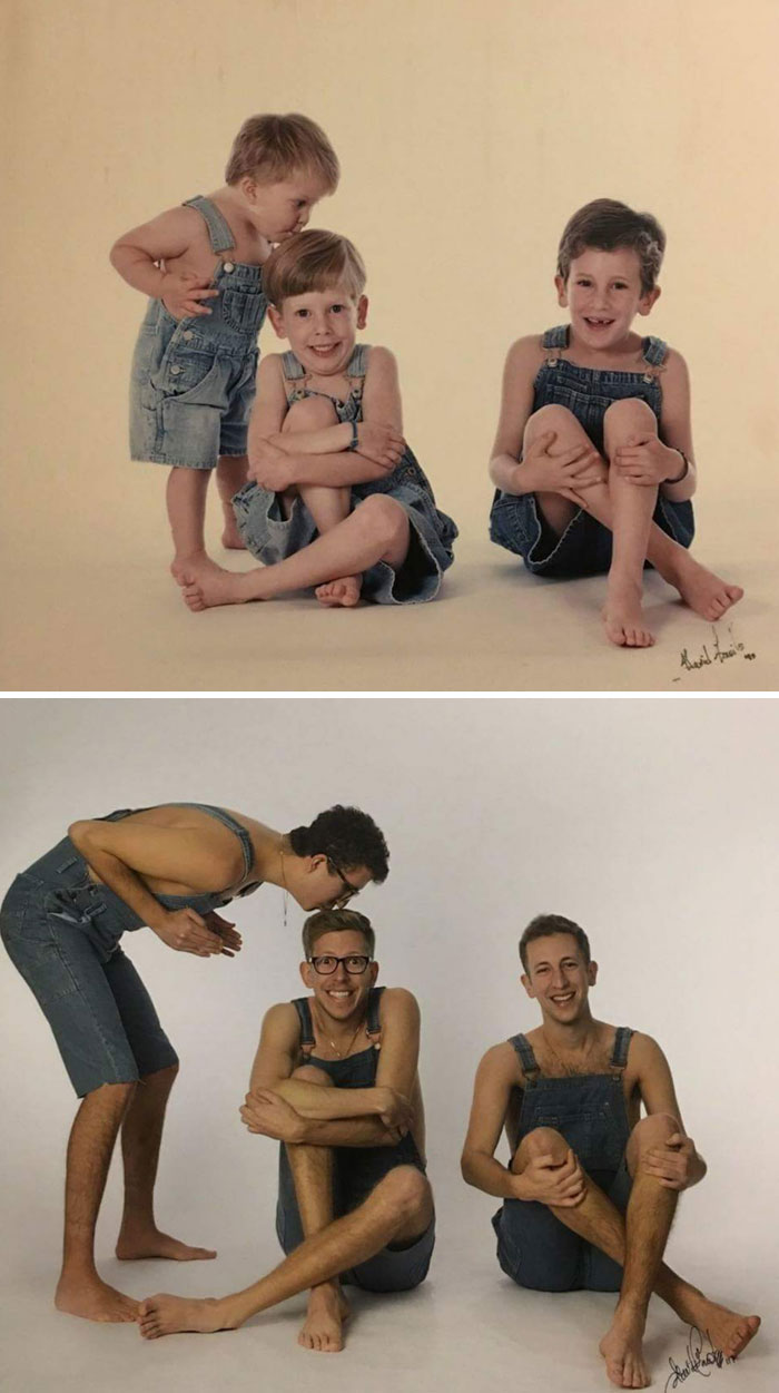 27 раз, когда кто-то воссоздал свои старые семейные фото — и получилось лучше оригинала! фотография