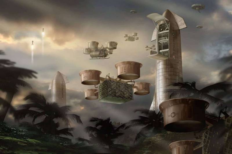 Транспортная ракета: быстрая переброска американских грузов в любую точку Земли оружие