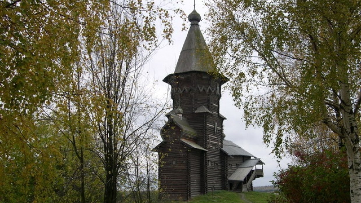 Кондопога Церковь Успения Пресвятой Богородицы пожар