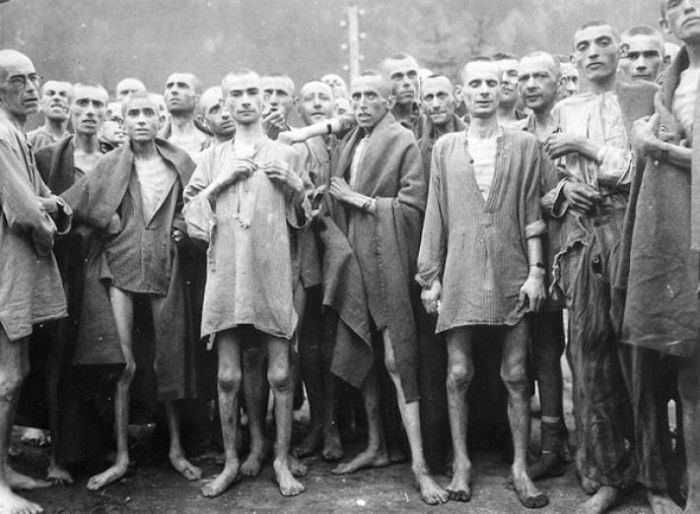 Подопытные заключенные в одном из концентрационных лагерей Третьего Рейха. Германия, май 1945-го.