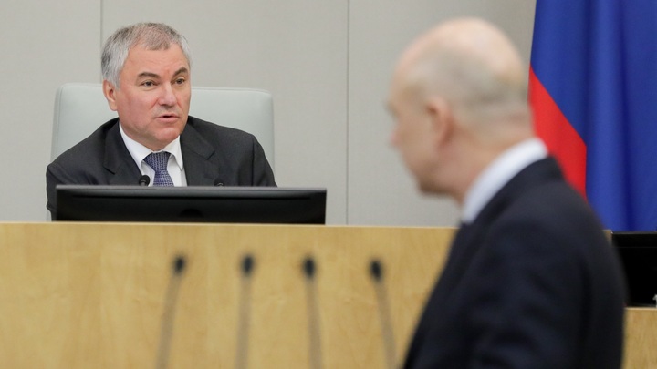 ЖЁСТКО, НО СПРАВЕДЛИВО. ВОЛОДИН ОТЧИТАЛ СИЛУАНОВА В ГОСДУМЕ