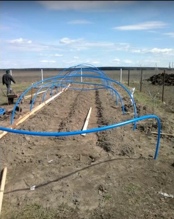 Бюджетная теплица из труб ПВХ бюджетная теплица