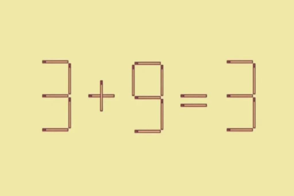 Головоломка со спичками: сделайте равенство верным за 10 секунд