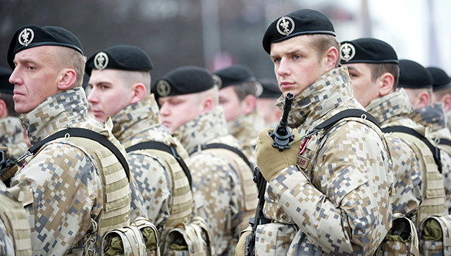 Солдаты латвийской армии