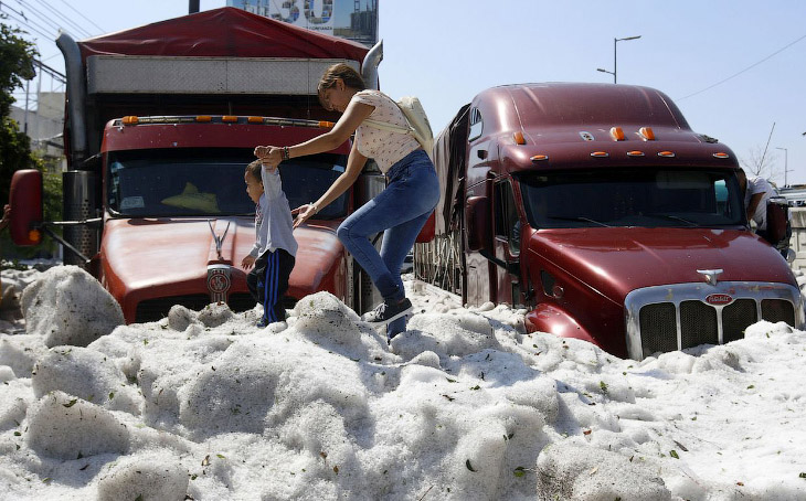 В Гвадалахаре выпал снег
