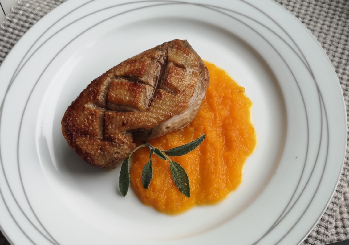 утка и пюре