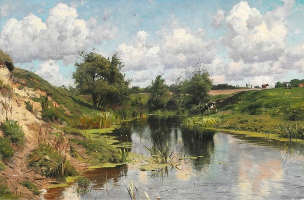 Пейзажи датского художника Peder Mork Monsted (1859 -1941)