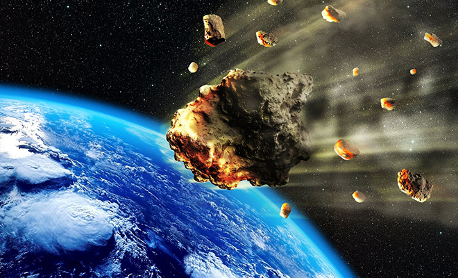 НАСА показали, что будет, если сбить астероид ядерным зарядом. В симуляторе боеголовка не помогла