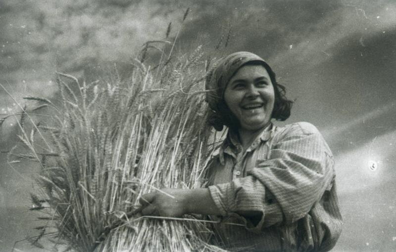 «С хорошим урожаем!». Иван Шагин, 1937 год, МАММ/МДФ.