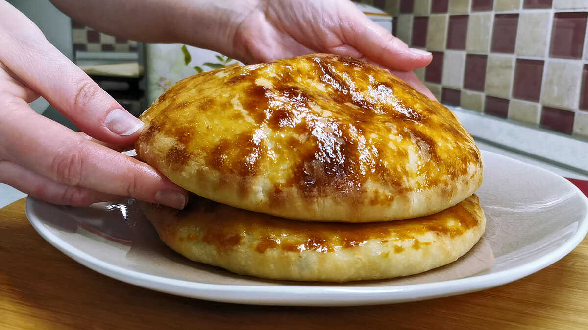 Лепешки с сыром по рецепту Хачапури. Способ без вымешивания теста руками  выпечка