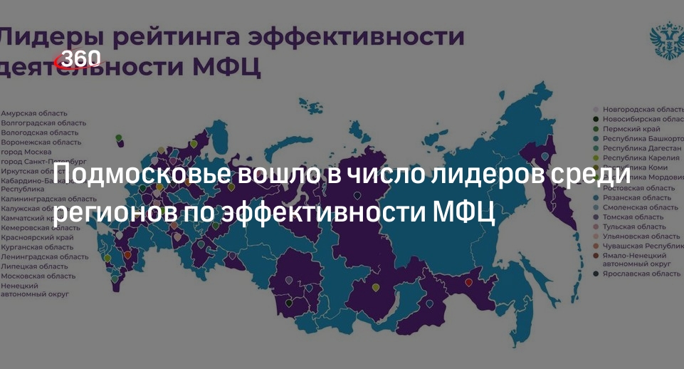 Подмосковье вошло в число лидеров среди регионов по эффективности МФЦ