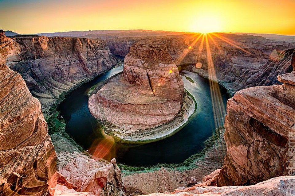 Река «Подкова» (Horseshoe Bend), фотография