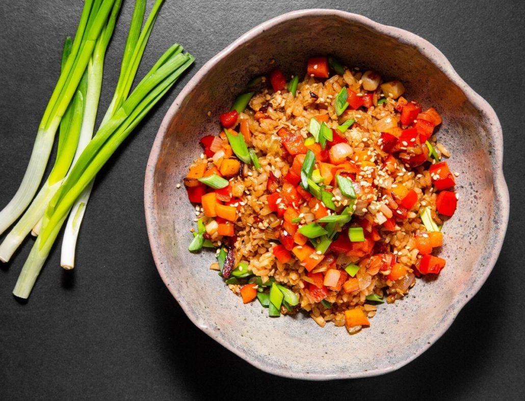 Рис с овощами в мультиварке