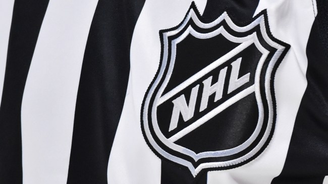 NHL logo on ref uniform