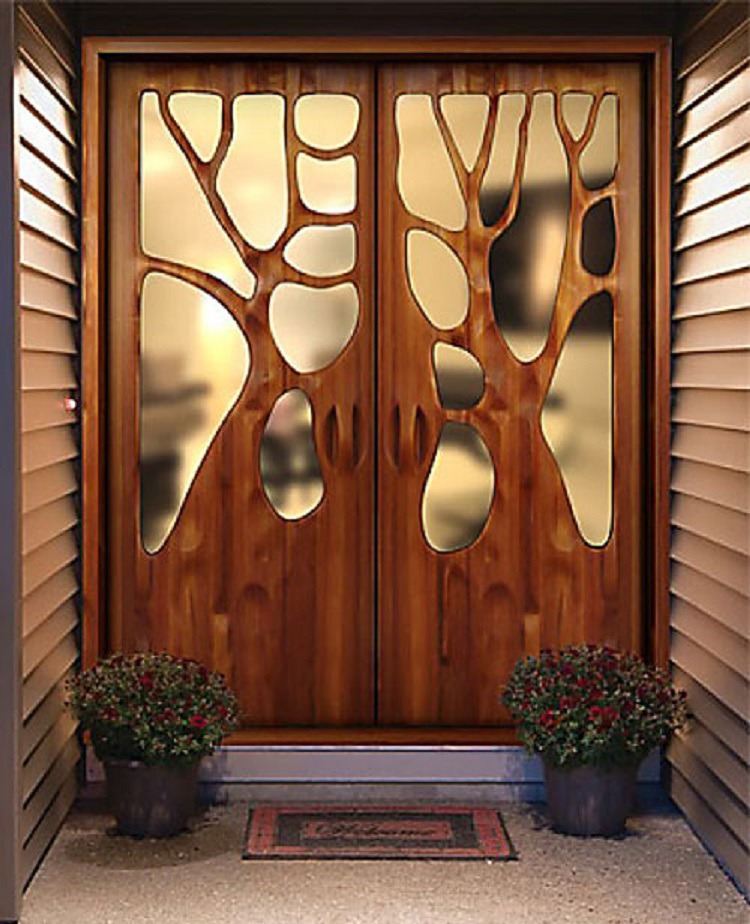 декоративное оформление двери