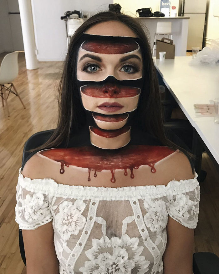 Мими Чой и ее кошмарные макияжи: как создаются пугающие иллюзии?