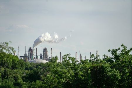 A view of the ExxonMobil Baton Rouge Refinery in Baton Rouge, Louisiana, U.S., May 15, 2021. Picture taken May 15, 2021. REUTERS/Kathleen Flynn