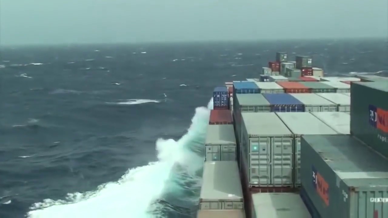 Экстремальный изгиб судна во время шторма Экстремальный изгиб судна во время шторма культура