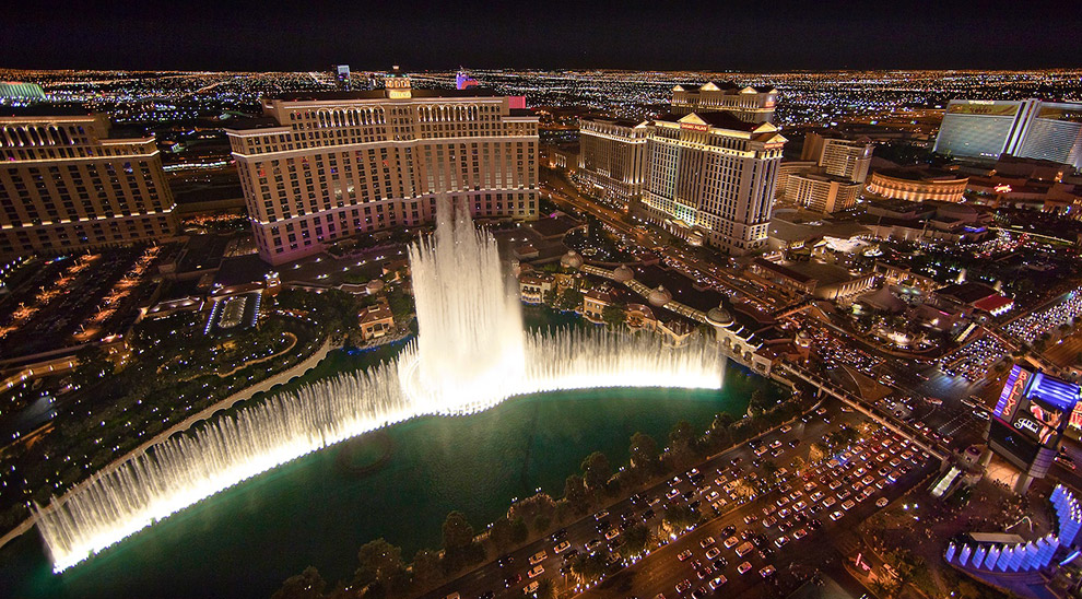 Фонтан Bellagio (Лас-Вегас) — самый знаменитый танцующий фонтан Америки