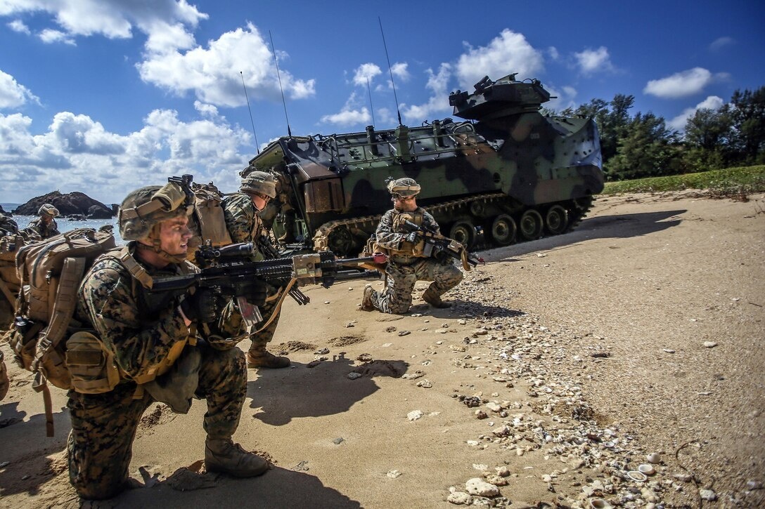    Морпехи США отрабатывают морское десантирование   
Marine Corps photo by Sgt. Aaron S. Patterson