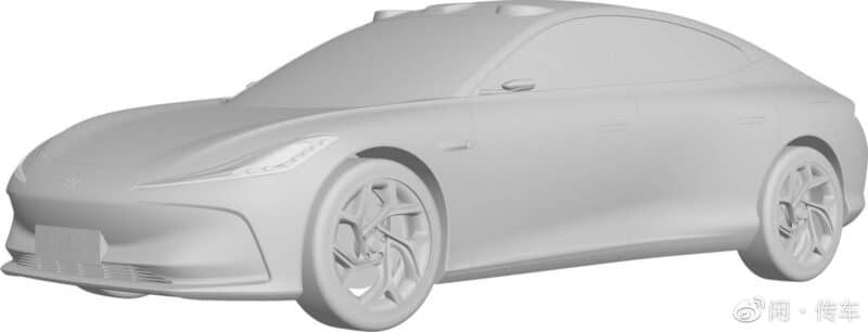 IM Электромобиль L5 от SAIC и Alibaba замечен в Китае во время дорожных испытаний