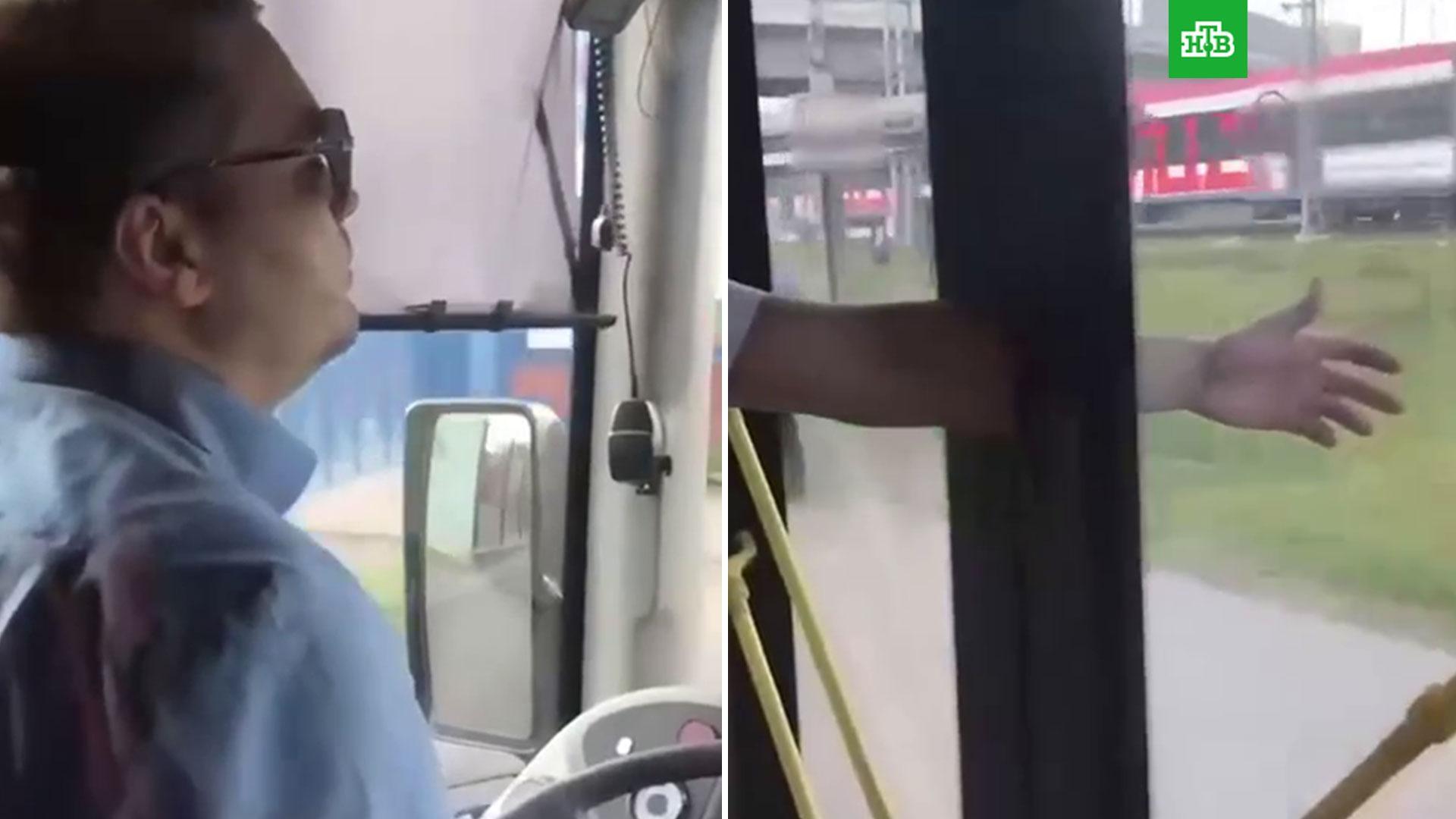 В Москве уволили водителя автобуса, зажавшего руку пассажира между дверей