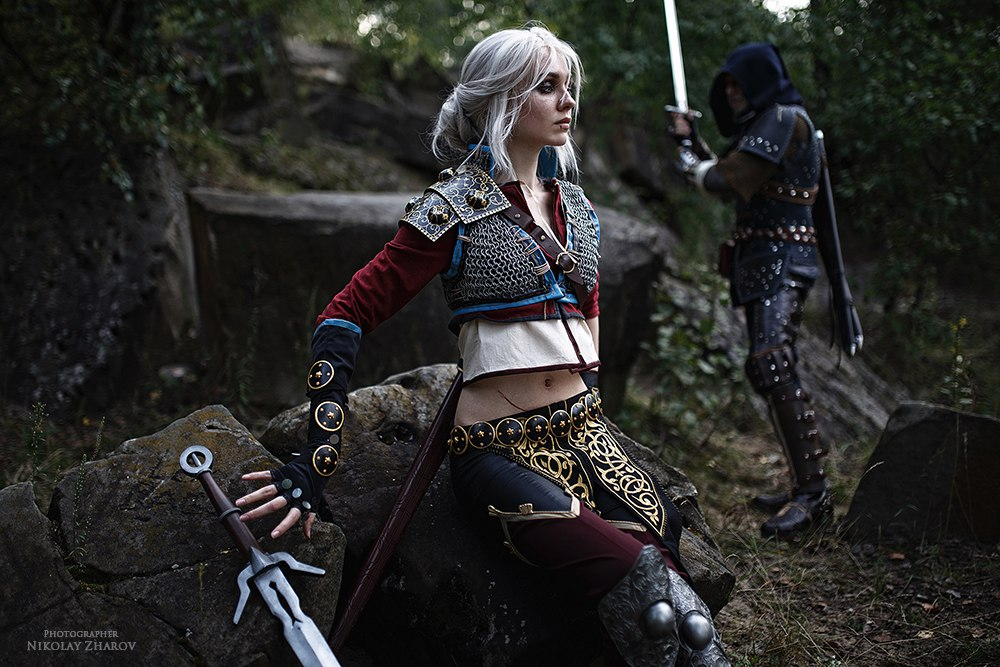 The Witcher 3: Косплей на Цири и Геральта