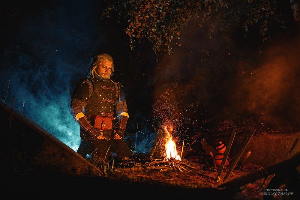 The Witcher 3: Косплей на Цири и Геральта Ведьмак