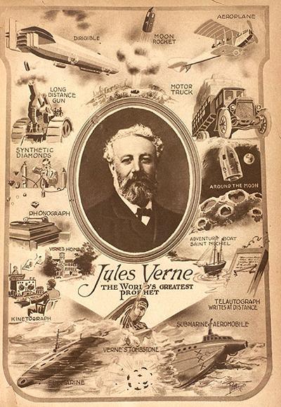 Жюль Верн (Jules Verne), 1828-1905 годы   В своих произведениях французский географ и писатель предсказал научные открытия и изобретения в самых разных областях, в том числе появление акваланга,телевидения,видеосвязи и электрического стула.