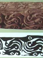 Предметы из могил белого человека в Китае. Деревянная шкатулка