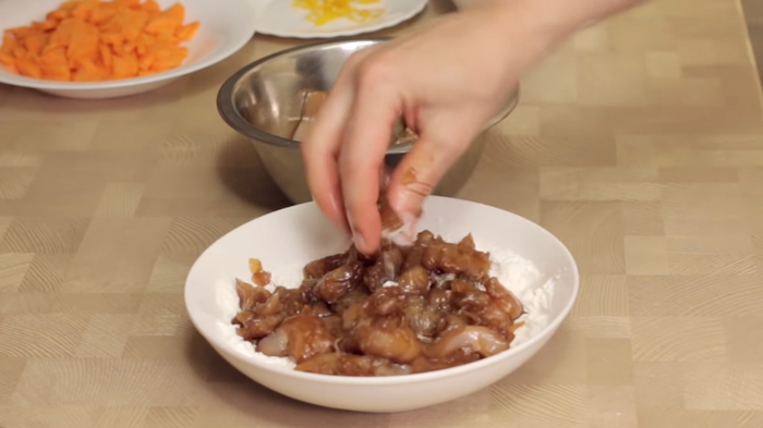 Острая хрустящая курица в карамели с баклажанами Острая хрустящая курица в карамели с баклажанами кулинария,мясные блюда,овощные блюда