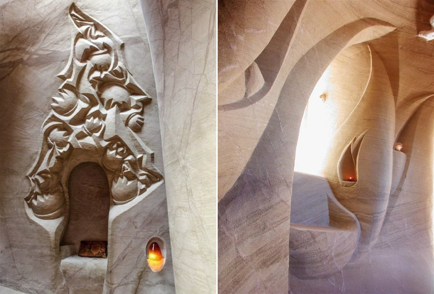 Можно лишиться дара речи, увидев, что в одиночку сделал этот старик интерьер и дизайн,искусство,пещеры