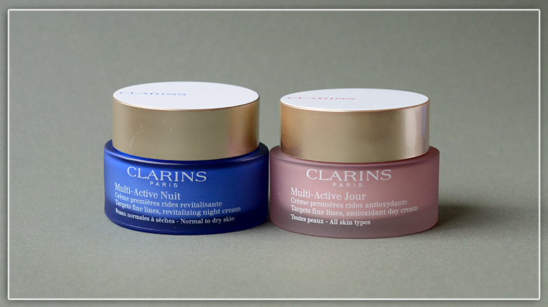 Дневной и ночной кремы для лица Clarins Multi-Active