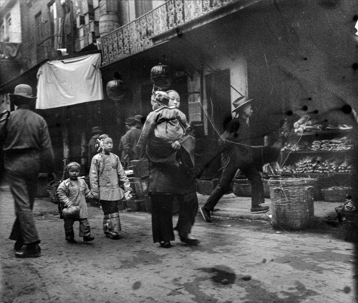 Чайна-таун в Сан-Франциско перед землетрясением 1906 года