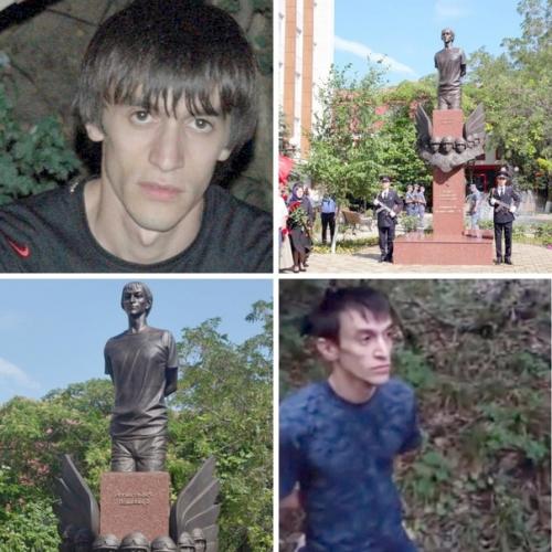 В городе Махачкале открыли памятник герою России Магомеду нурбагандову, который стал известен своей фразой работайте, братья!