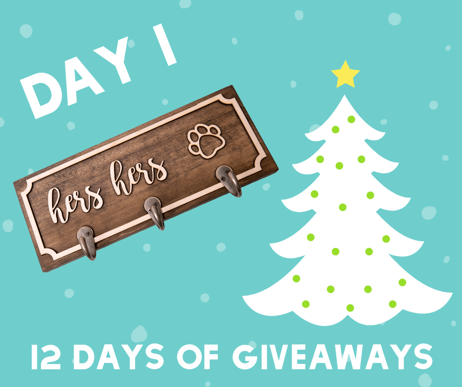 Enter to win a beautiful key and leash holder for Cades & Birch in It's Dog or Nothing's 12 Days of Giveaways!