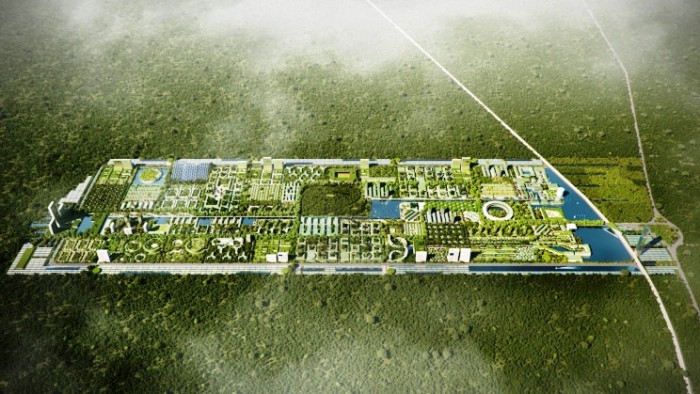 Вид с высоты птичьего полета на Smart Forest City (проект Stefano Boeri Architetti). | Фото: interestingengineering.com.