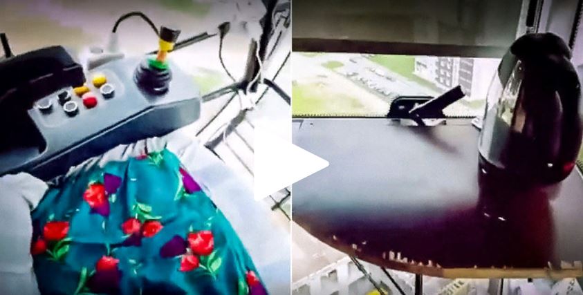 Чаепитие на высоте: какие удобства есть в башенном кране