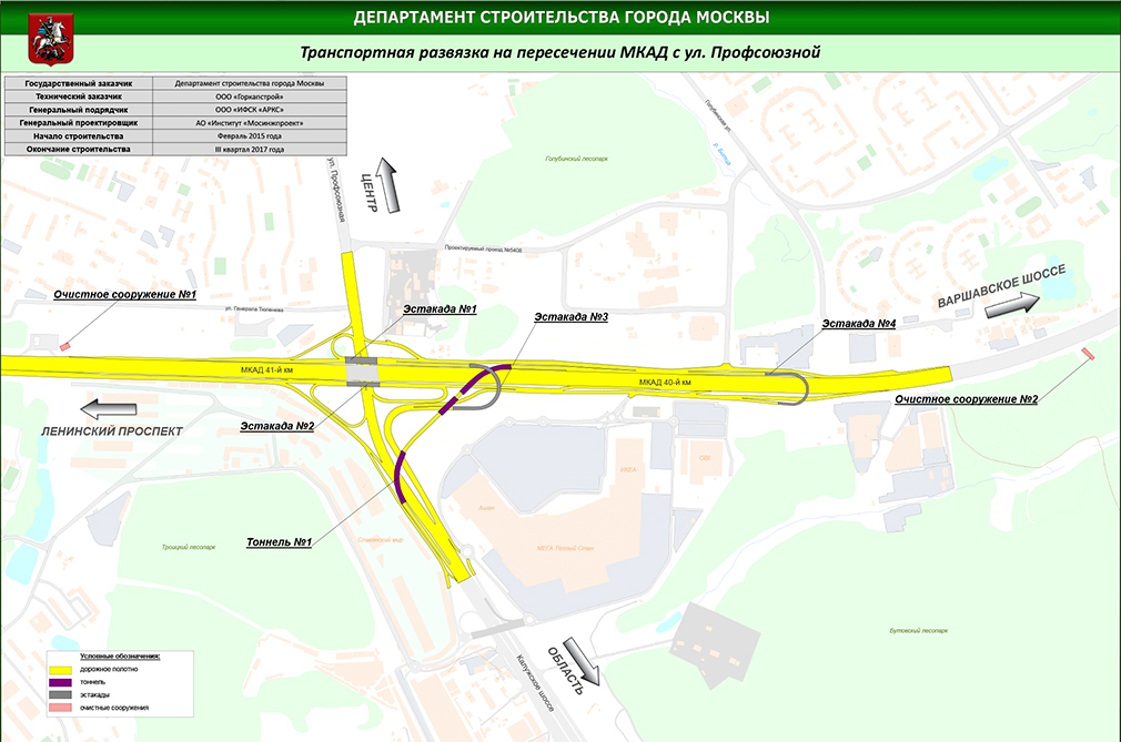 Развязка на открытом шоссе схема проезда