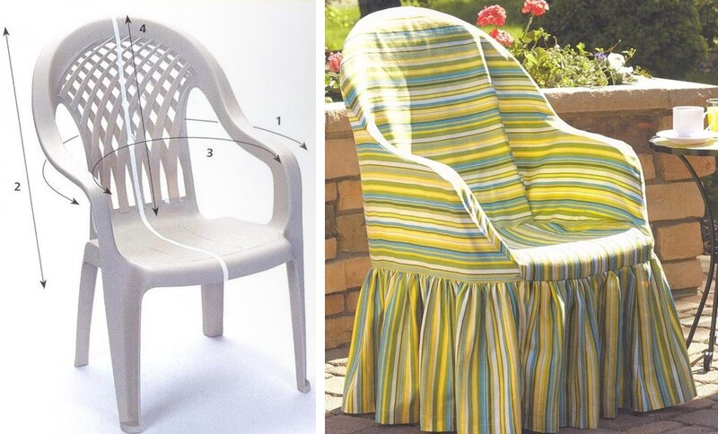 7 идей, как обновить пластиковый стул для дачи 7 идей, как обновить пластиковый стул для дачи домашний досуг,мебель,полезные советы,своими руками