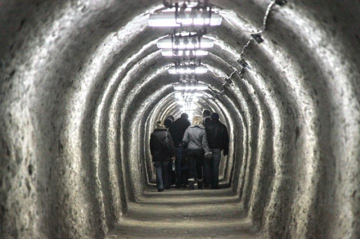 старинная соляная шахта в Румынии