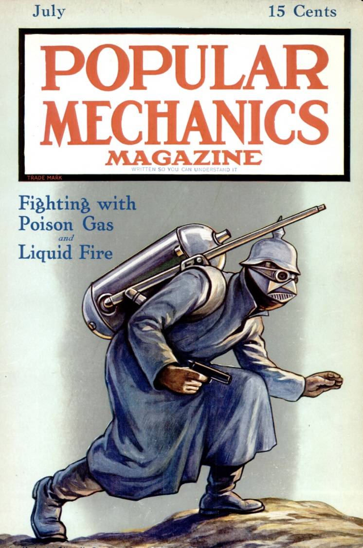 Огонь и газ в мировой войне. Взгляд из 1915 года оружие