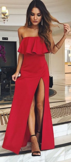 Волшебное красное платье, такое разное, такое совершенное: 20 потрясающих образов со вкусом одежда,разное