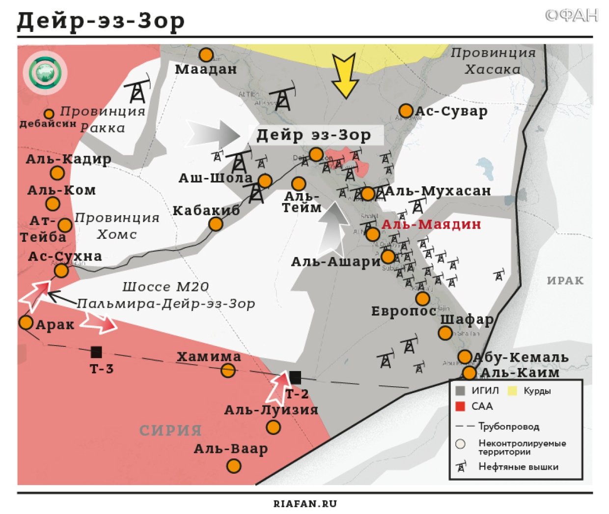 Карта военных действий — Дейр эз-Зор