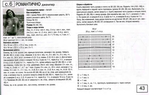 Джемпер с горизонтальными жгутами
