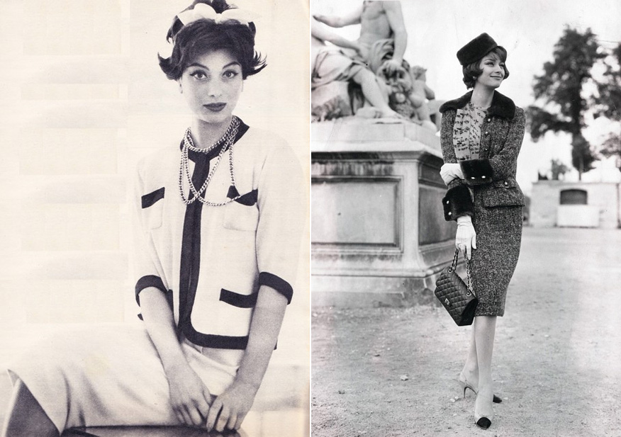 Первая стильная. Габриэль Коко Шанель. Коко Шанель 1954. Коко Шанель показ в 1954. Мода 1950 Коко Шанель.