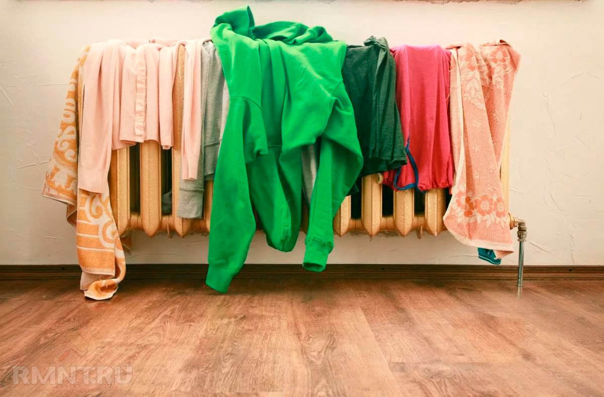 Где сушить верхнюю одежду зимой: пять идей