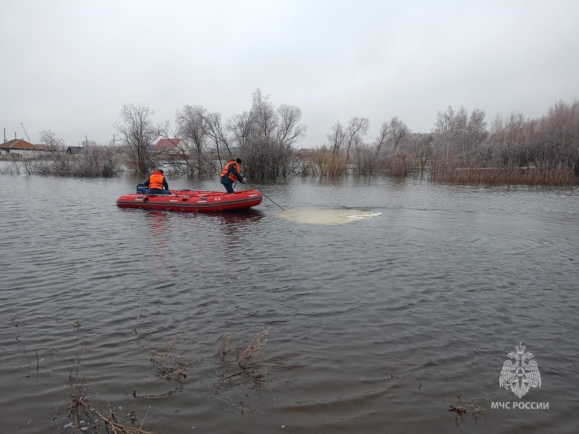 Дамбу в Челябинской области размыло паводковыми водами