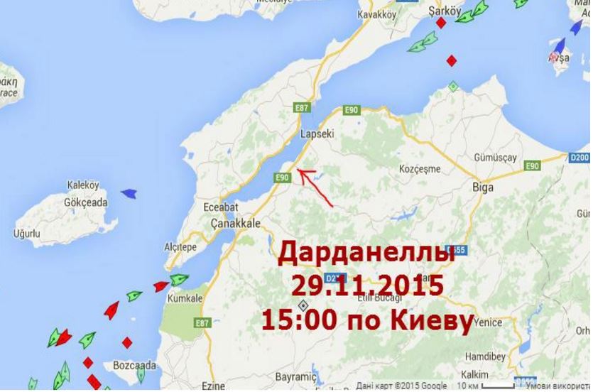 Перекрыв движение через Дарданеллы, Турция полностью заблокировала российский флот в Черном море