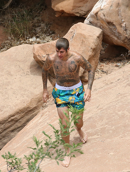 Купание в горном озере и хайкинг: Джастин и Хейли Бибер в Национальном парке Юты Купание в горном озере и хайкинг: Джастин и Хейли Бибер в Национальном парке Юты Звезды,Звездные пары